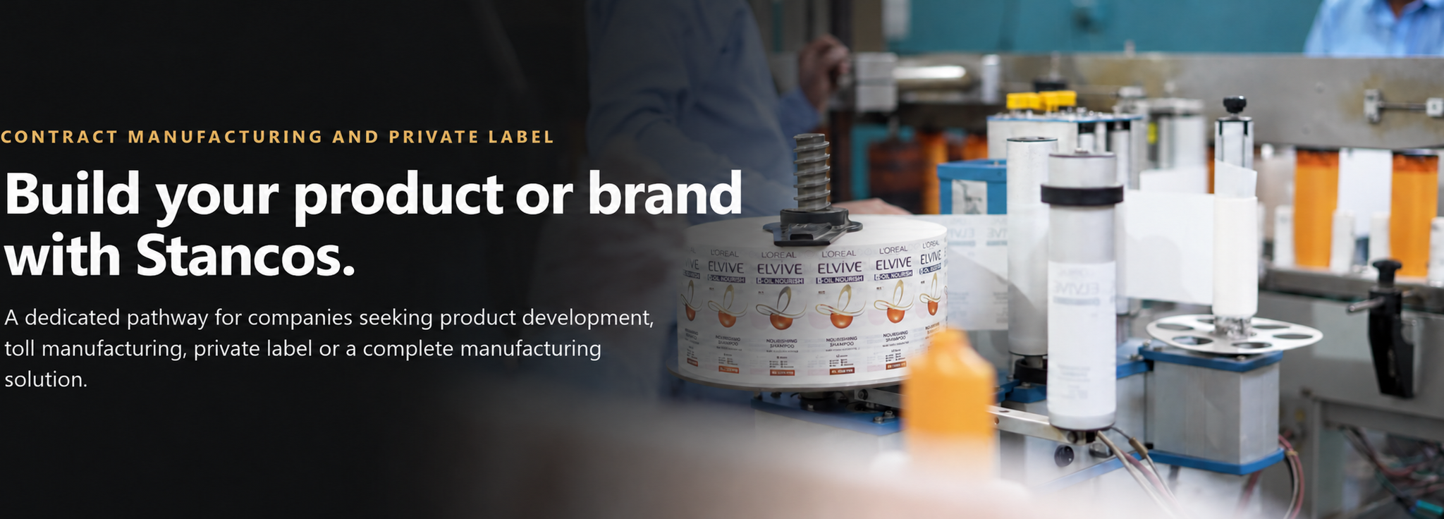 Contract manufacturing and private label - Build your product or brand with Stancos.