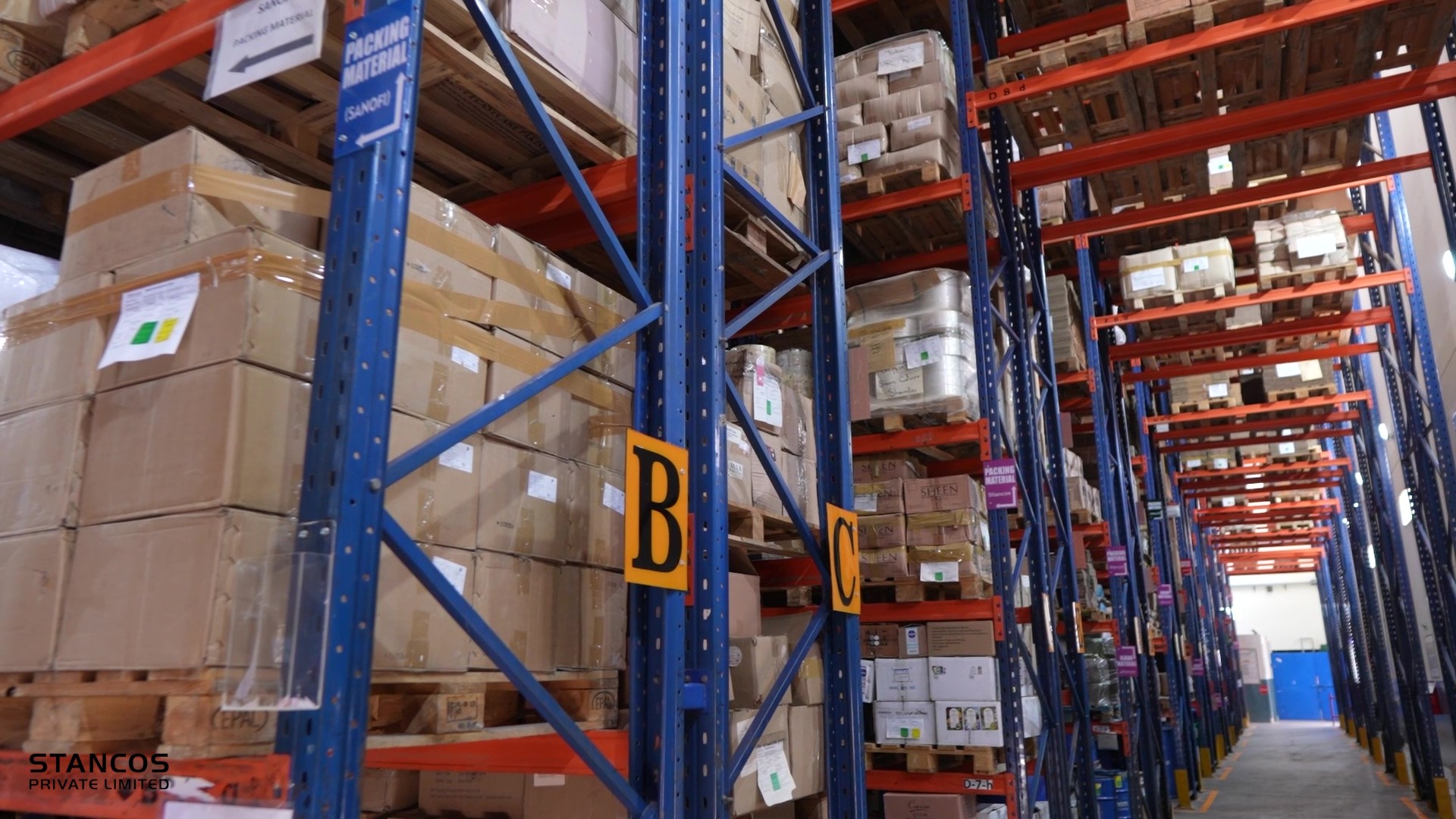 Stancos warehouse pallet racking